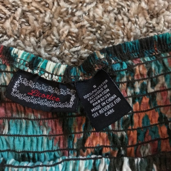 Licorice strapless top - Picture 5 of 6